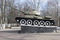 T-34 tank established in honor of military and labor Vologda heroism in World War II