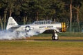 T6 Texan take off Royalty Free Stock Photo