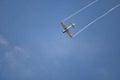 The T-28 Trojan plane from the Red Bull aerobatic team Royalty Free Stock Photo