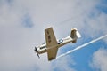 The T-28 Trojan plane from the Red Bull aerobatic team Royalty Free Stock Photo