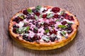 Fruit vegetarin pizza Royalty Free Stock Photo