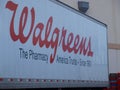 Walgreens Supply Truck Royalty Free Stock Photo
