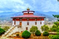 Ta Dzong National Museum of Bhutan is a cultural museum in the town of Paro Royalty Free Stock Photo