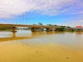 Ta-pee bridge at Suratthani Thailand