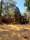 Ta Som, Tasaom, a small Buddhist temple in Angkor, Cambodia