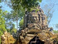 Ta Som, Tasaom, a small Buddhist temple in Angkor, Cambodia