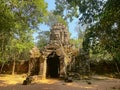 Ta Som, Tasaom, a small Buddhist temple in Angkor, Cambodia