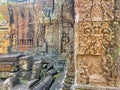 Ta Som, Tasaom, a small Buddhist temple in Angkor, Cambodia