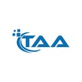 TAA letter logo design on whaite background. TAA creative initials letter logo concept. TAA letter design