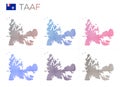 TAAF dotted map set.