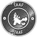 TAAF map vintage stamp.