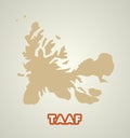 TAAF poster in retro style.