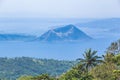 Taal lake volcano in the Philippines. Royalty Free Stock Photo