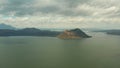 Taal Volcano in lake. Tagaytay, Philippines. Royalty Free Stock Photo