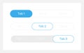 Tab bar menu UI elements kit Royalty Free Stock Photo