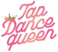 Tab dance queen with a gold crown Royalty Free Stock Photo
