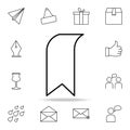 tab icon. Detailed set of simple icons. Premium graphic design. One of the collection icons for websites, web design, mobile app Royalty Free Stock Photo