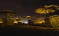 Empty Sofitel hotel by night, Taba, Egypt Royalty Free Stock Photo