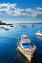 Tabarca islands boats in alicante Spain Royalty Free Stock Photo