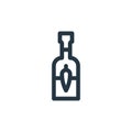 tabasco vector icon isolated on white background. Outline, thin line tabasco icon for website design and mobile, app development.