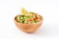 Tabbouleh salad with couscous and vegetables