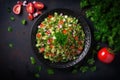 Tabbouleh salad. Healthy vegetarian food