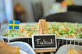 Home made Tabbouleh salad during Swedish midsummer Royalty Free Stock Photo