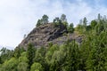 Taberg mountain in town of Taberg, Sweden Royalty Free Stock Photo