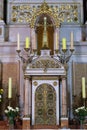 Tabernacle on the main altar in Basilica of the Sacred Heart of Jesus in Zagreb