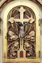Tabernacle on the main altar in the church of Saint Peter in Ivanic Grad, Croatia