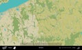 Tabi jaras outlined, Hungary. Topographic Humanitarian Royalty Free Stock Photo
