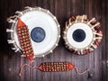 Tabla drums and bells for Dancing Royalty Free Stock Photo