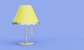 Table bedside lamp isolated. 3d render Royalty Free Stock Photo