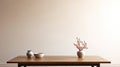 table blurred interior room blank wall Royalty Free Stock Photo