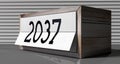 2037 - table calendar Royalty Free Stock Photo