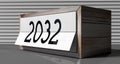 2032 - table calendar Royalty Free Stock Photo