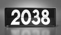 2038 - table calendar Royalty Free Stock Photo
