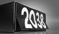 2038 - table calendar Royalty Free Stock Photo