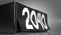2040 - table calendar Royalty Free Stock Photo