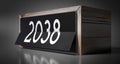 2038 - table calendar Royalty Free Stock Photo