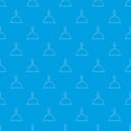 Table call pattern vector seamless blue