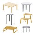 Table Chair Furniture Wood Vector Design Royalty Free Stock Photo