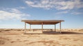 Surreal Picnic Setting In The Australian Desert