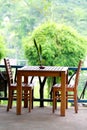 Table and chairs