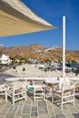 Beautiful Livadi village. Serifos Island. Greece Royalty Free Stock Photo