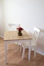 Table and chairs in dinning room Royalty Free Stock Photo