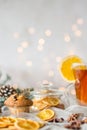 Table with Christmassy treat Royalty Free Stock Photo