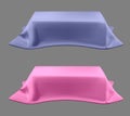 Table with color vector tablecloth