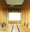 Table in conference room toning Royalty Free Stock Photo