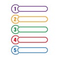 Table content rank icon. Vector illustration. EPS 10.